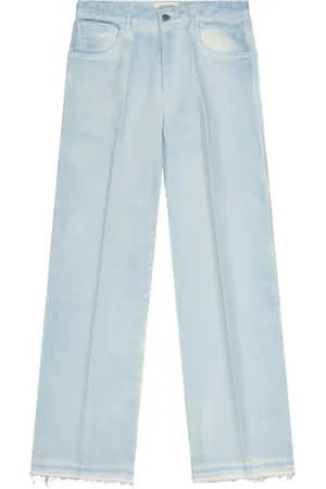 LANEUS Jeansy, Mężczyzna, Niebieski, W30, Bawełna, Luźne jeansy z gabardyny