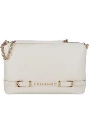 ERMANNO SCERVINO Torebki, Kobieta, Biały, ONE SIZE, Biała Torba Hobo z Rzemieniem na Ramię