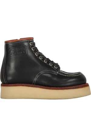 Kenzo Buty, Kobieta, Czarny, 39 EU, Skóra, Stylowe skórzane botki do kostki