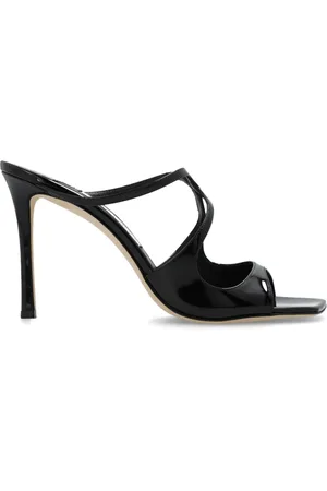 Jimmy Choo Buty, Kobieta, Czarny, 36 EU, Skóra, Sandały na obcasie Anise
