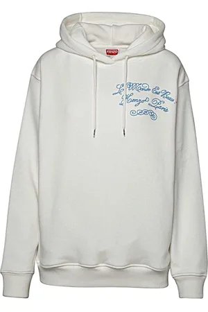 Kenzo Bluzy, Kobieta, Biały, M, Stylowa Bluza z Kapturem