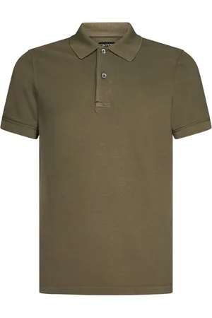 Tom Ford Koszulki, Mężczyzna, brązowy, M, Bawełna, Polo z krótkim rękawem