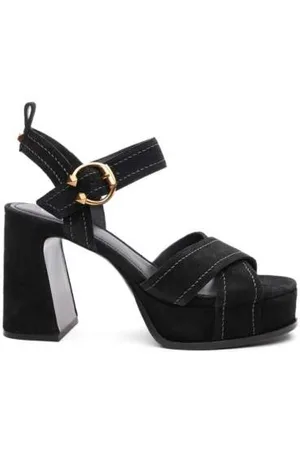 Ash Buty, Kobieta, Czarny, 39 EU, Zamsz, Sandały z Platformą zamszowe