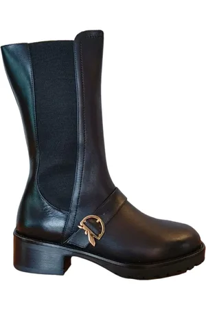 Patrizia Pepe Buty, Kobieta, Czarny, 38 EU, Skóra, Wysokie kozaki