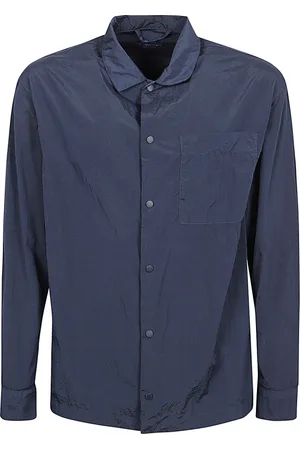 Paul & Shark Kurtki, Mężczyzna, Niebieski, L, Nylon, Overshirt w nylonie Tinto Capo