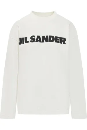 Jil Sander Koszulki, Kobieta, Biały, M, Bawełna, Casualowa bawełniana koszulka