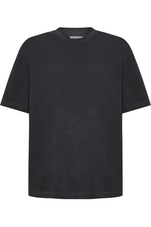Maison Margiela Koszulki, Mężczyzna, Szary, XL, Rozciągnięty dekolt krótkie rękawy koszulka oversize
