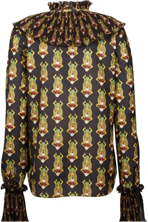La DoubleJ Bluzki, Kobieta, Wielobarwność, XL, Bawełna, Nefertiti Silk Blouse