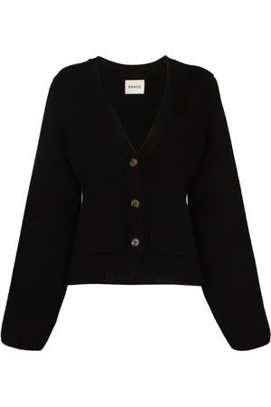 Khaite Swetry, Kobieta, Czarny, M, Kaszmir, Scarlet Cardigan