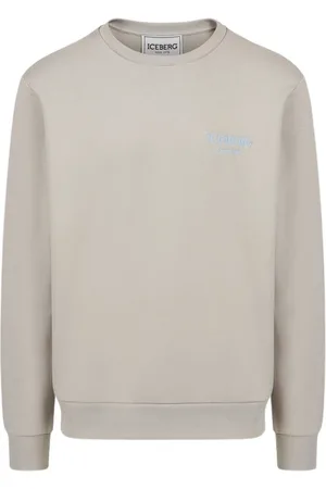 Iceberg Bluzy, Mężczyzna, Szary, S, Bawełna, Bluza Crewneck