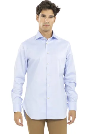 Kiton Koszule, Mężczyzna, Niebieski, 5XL, Bawełna, Włoska Koszula z Bawełny