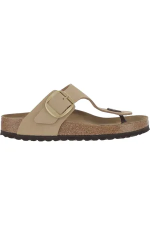 Birkenstock Buty, Kobieta, Beżowy, 36 EU, Zamsz, Beżowe Zamszowe Mokasyny z Klamrą