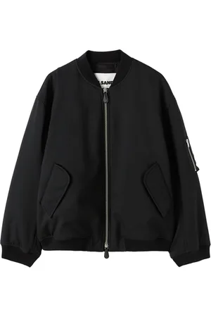 Jil Sander Kurtki, Mężczyzna, Czarny, L, Poliester, Bomber Jacket