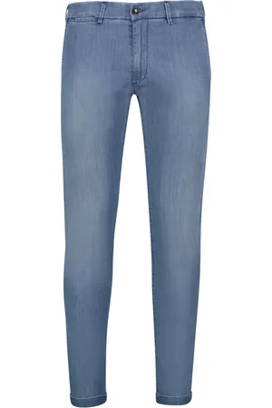 RE-HASH Spodnie, Mężczyzna, Niebieski, W33, Niebieskie Spodnie Jeansyowe