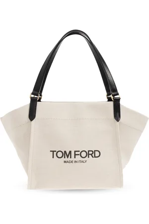 Tom Ford Torebki, Kobieta, Beżowy, ONE SIZE, Bawełna, Amalfi Medium Shopper Bag