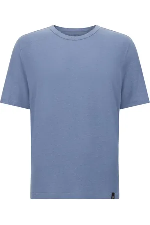 Boggi Milano Koszulki, Mężczyzna, Niebieski, 2XL, Koszulka z elastycznego lnu dżersejowego