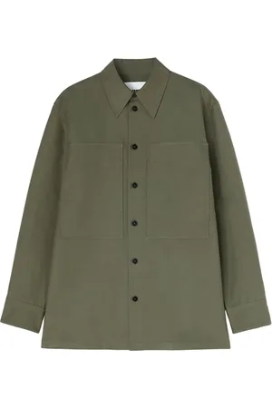 Jil Sander Koszule, Mężczyzna, Zielony, M, Bawełna, Zielona Koszula Casual Ss 25 Mężczyźni