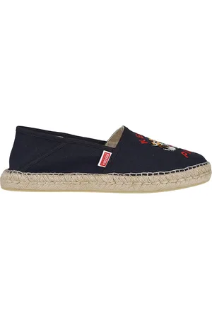 Kenzo Buty, Mężczyzna, Niebieski, 40 EU, Bawełna, Wsuwane espadryle Night