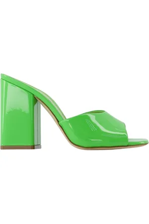 PARIS TEXAS Buty, Kobieta, Zielony, 38 1/2 EU, Skóra, Kiwi Lakierowane Klapki na Obcasie