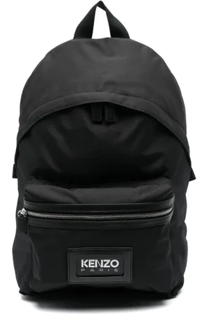 Kenzo Torebki, Mężczyzna, Czarny, ONE SIZE, Bawełna, Czarna torba typu bucket bag i plecak