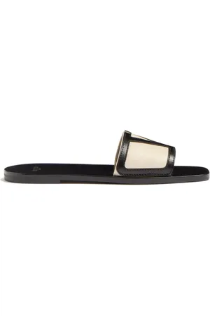 VALENTINO GARAVANI Buty, Kobieta, Czarny, 39 EU, Skóra, Klapki Superstar Slide