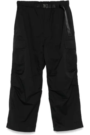Comme des Garçons Spodnie, Mężczyzna, Czarny, L, Czarne Spodnie Cargo Elastyczny Pas