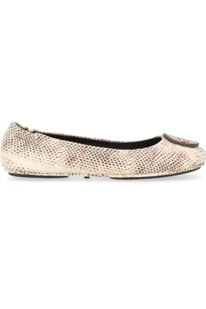 Tory Burch Buty, Kobieta, Beżowy, 38 EU, Skóra, Minnie Travel Ballerinas