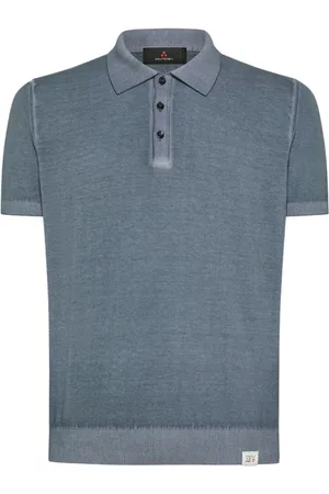 Peuterey Koszulki, Mężczyzna, Niebieski, L, Niebieski Polo z Logo