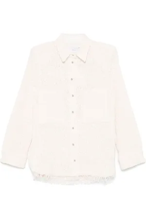 IRO Bluzki, Kobieta, Różowy, S, Tweed, Solaria Shirt