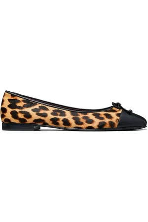Tory Burch Buty, Kobieta, brązowy, 37 EU, Skóra, Baleriny Cap-Toe