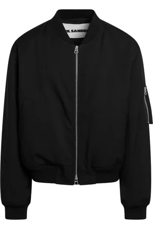Jil Sander Kurtki, Mężczyzna, Czarny, S, Poliester, Stylowa kurtka bomberka