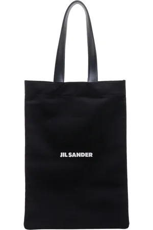 Jil Sander Torebki, Mężczyzna, Czarny, ONE SIZE, Bawełna, Płócienna Torba na Ramię Ss 23