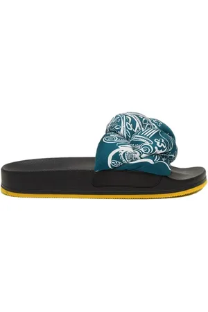 La DoubleJ Buty, Kobieta, Zielony, 42 EU, Poliester, Klapki Braid Sliders