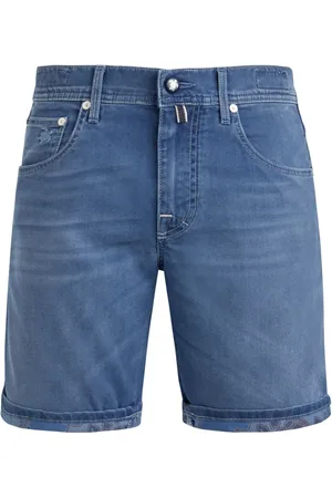 Vilebrequin Szorty, Mężczyzna, Niebieski, W36, Denim, Tropikalne Spodenki Bermudzkie z Denimu