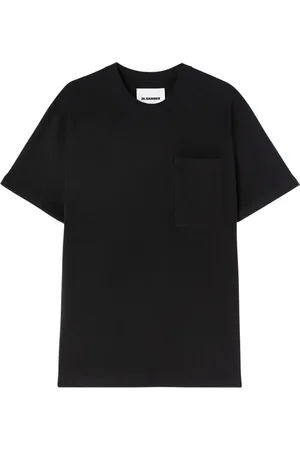 Jil Sander Koszulki, Mężczyzna, Czarny, S, Bawełna, Czarny T-shirt z Kieszenią