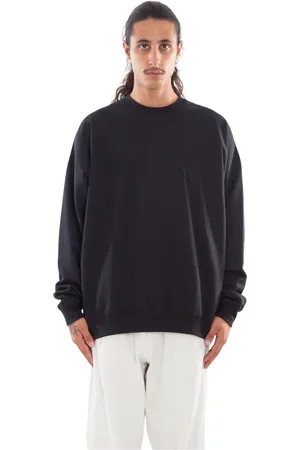 Y-3 Bluzy, Mężczyzna, Czarny, S, Bluza Terry z logo na piersi