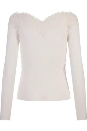 ERMANNO SCERVINO Swetry, Kobieta, Biały, S, Blouses