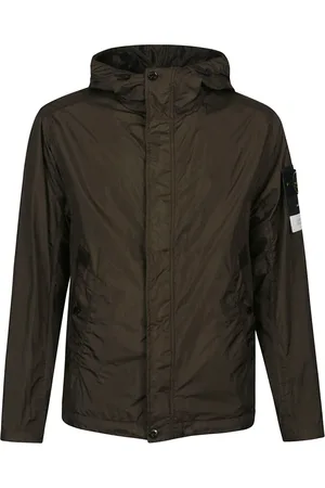 Stone Island Kurtki, Mężczyzna, Zielony, M, Bawełna, Stylowa kurtka parka