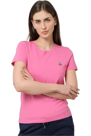 Jott Koszulki, Kobieta, Różowy, M, Bawełna, Damska koszulka T-shirt Rosas