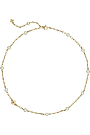Tory Burch Akcesoria, Kobieta, Żółty, ONE SIZE, Wyrazisty naszyjnik