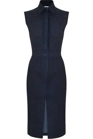 Kocca Sukienki, Kobieta, Niebieski, L, Elegancka Sukienka Midi