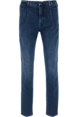 Incotex Jeansy, Mężczyzna, Niebieski, W33, Denim, Jeansyy Stretch Denim