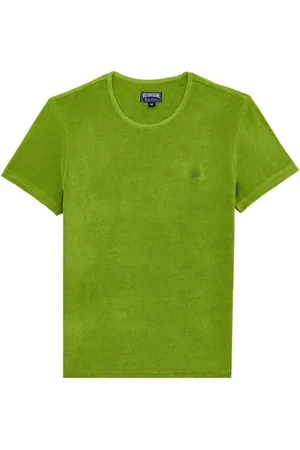 Vilebrequin Koszulki, Mężczyzna, Zielony, 3XL, Jednokolorowy unisexowy T-shirt z frotte