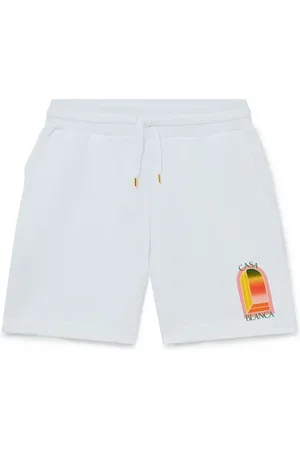 Casablanca Szorty, Mężczyzna, Biały, M, Gradient Arch Shorts