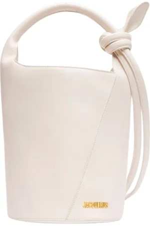 Jacquemus Torebki, Kobieta, Beżowy, ONE SIZE, Skóra, Le Petit Tourni Bucket Bag