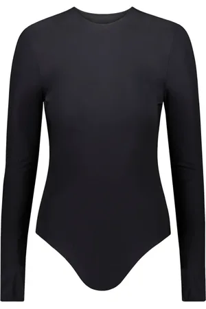 Maison Margiela Koszulki, Kobieta, Czarny, S, Uniwersalny Stretch-Jersey Bodysuit