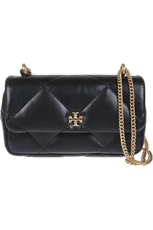 Tory Burch Torebki, Kobieta, Czarny, ONE SIZE, Skóra, Mini Torebka Kira Diamond Quilt Flap