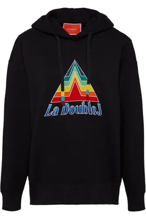 La DoubleJ Bluzy, Kobieta, Czarny, L, Bawełna, Bluza z kapturem Rainbow Serpent