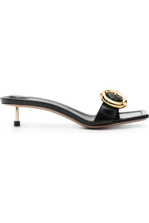 Jacquemus Buty, Kobieta, Czarny, 36 EU, Skóra, Les Sandales Regalo B Heeled Mules