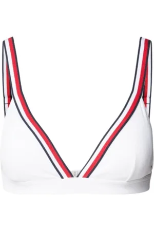 Tommy Hilfiger Stroje kąpielowe, Kobieta, Biały, L, Poliester, Trójkątny Top od Bikini